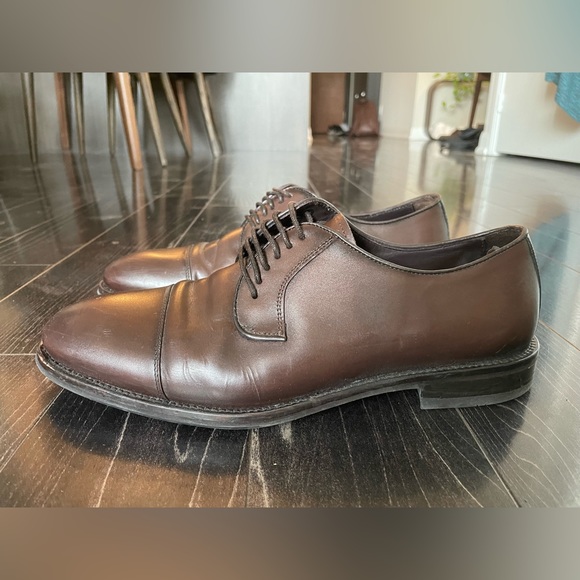 👞🔥 Massimo Dutti Brown Leather Formal Shoes Size 9 / 42 - Picture 3 of 3